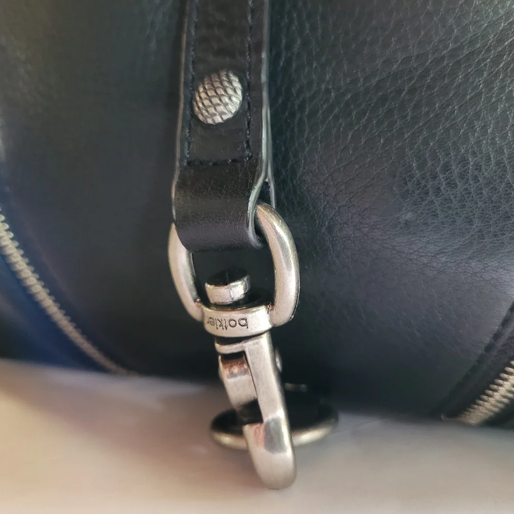 Botkier Leather Saddle Shoulder Bag in Black - Picture 5 of 15